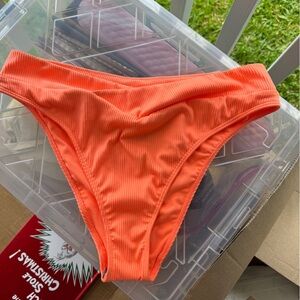 4/$25 NWT bright orange Hollister swim cheeky bottom sz XL